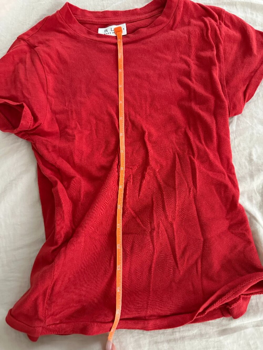 RLT Soft Baby Tee in the color Sunburn (S)
